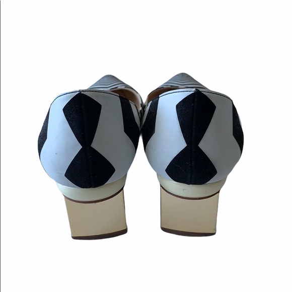 NICHOLAS KIRKWOOD Woven Pointed-Toe Pumps size 5.5 - Picture 4 of 8